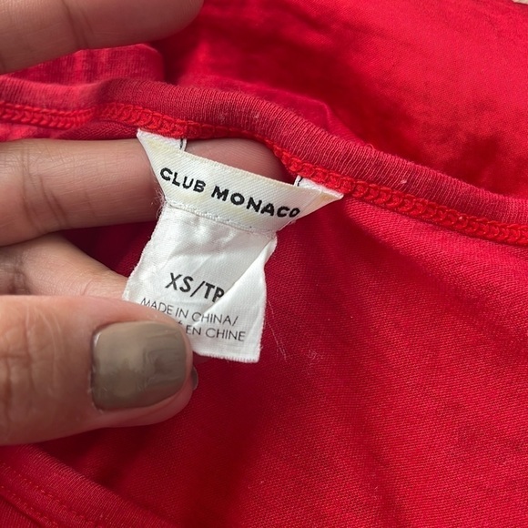 Club Monaco Sleeveless Blouse Sheer bottom | SIZE XS - Picture 3 of 10